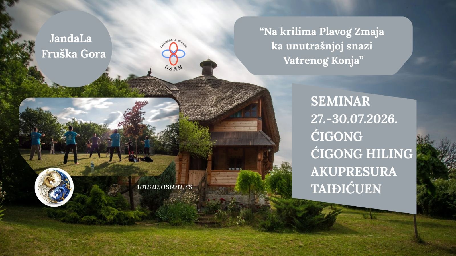 Qigong seminar 2026 - Na krilima Plavog Zmaja ka unutrašnjoj snazi Vatrenog Konja